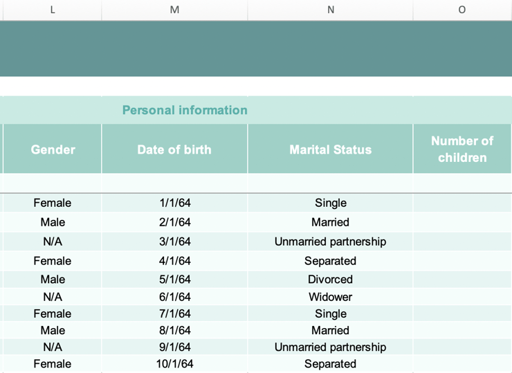 Employee Database Template in Excel