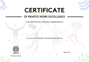 Remote Work Warrior Certificate