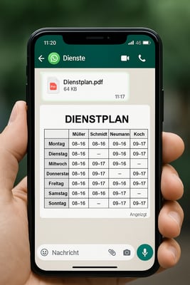 Dienstplan per WhatsApp